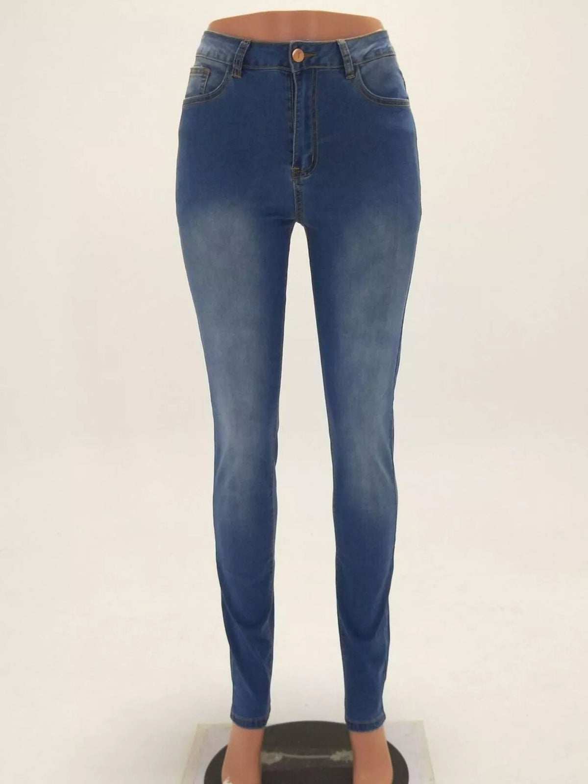 High-Waisted Skinny Jeans