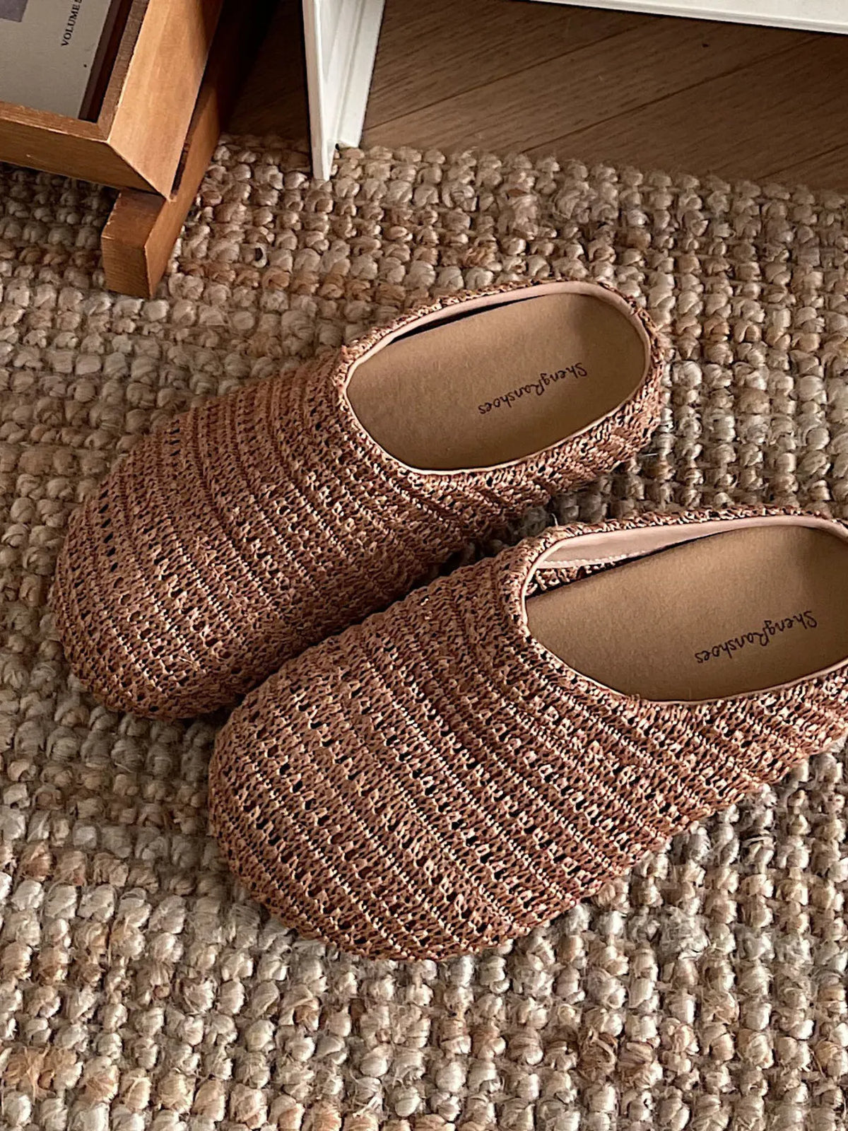 Knitted Round Toe Slip-Ons, view 7