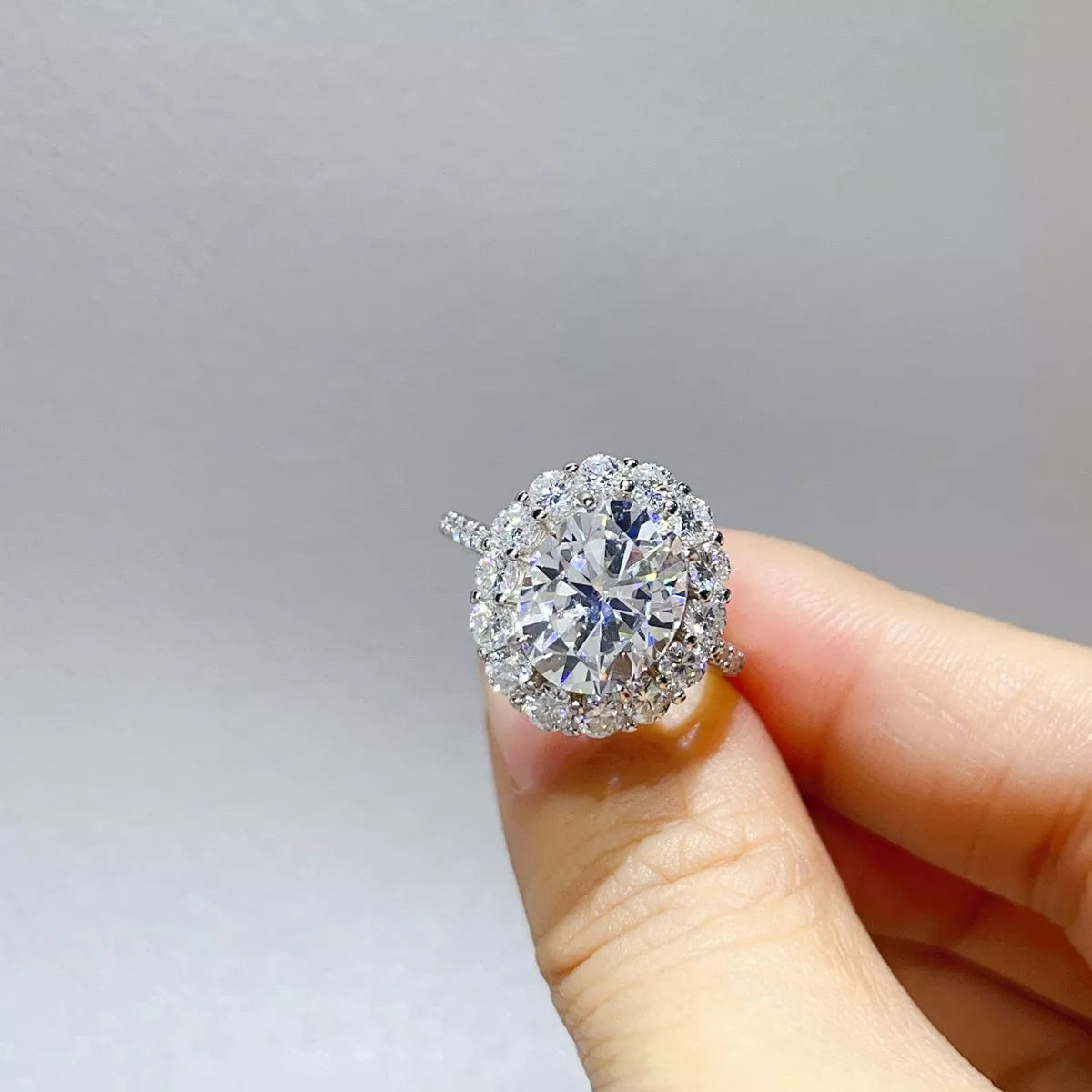 5 Carat Moissanite 925 Sterling Silver Ring, view 5