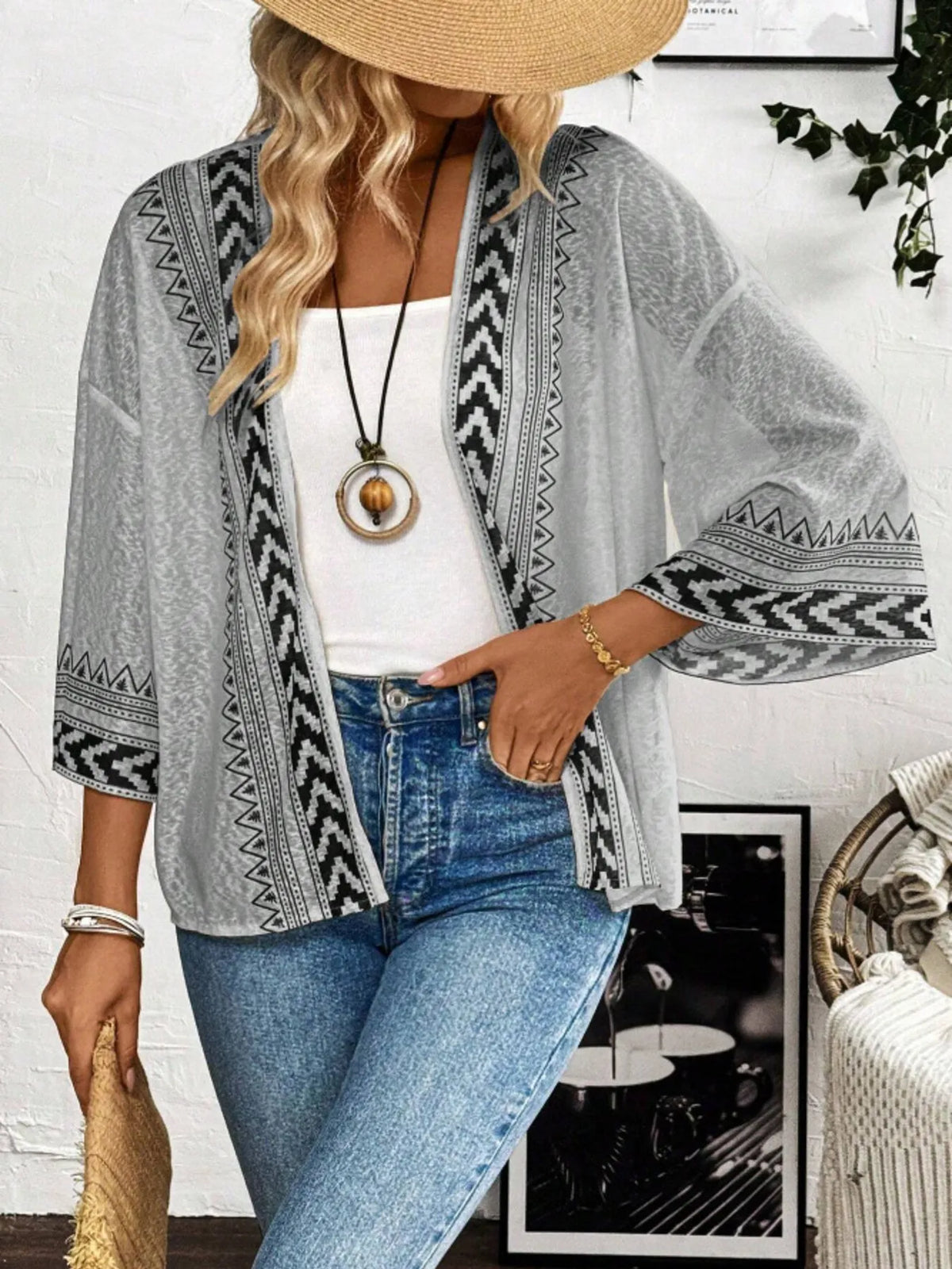 Open Front Kimono Cardigan - Lilixa.store