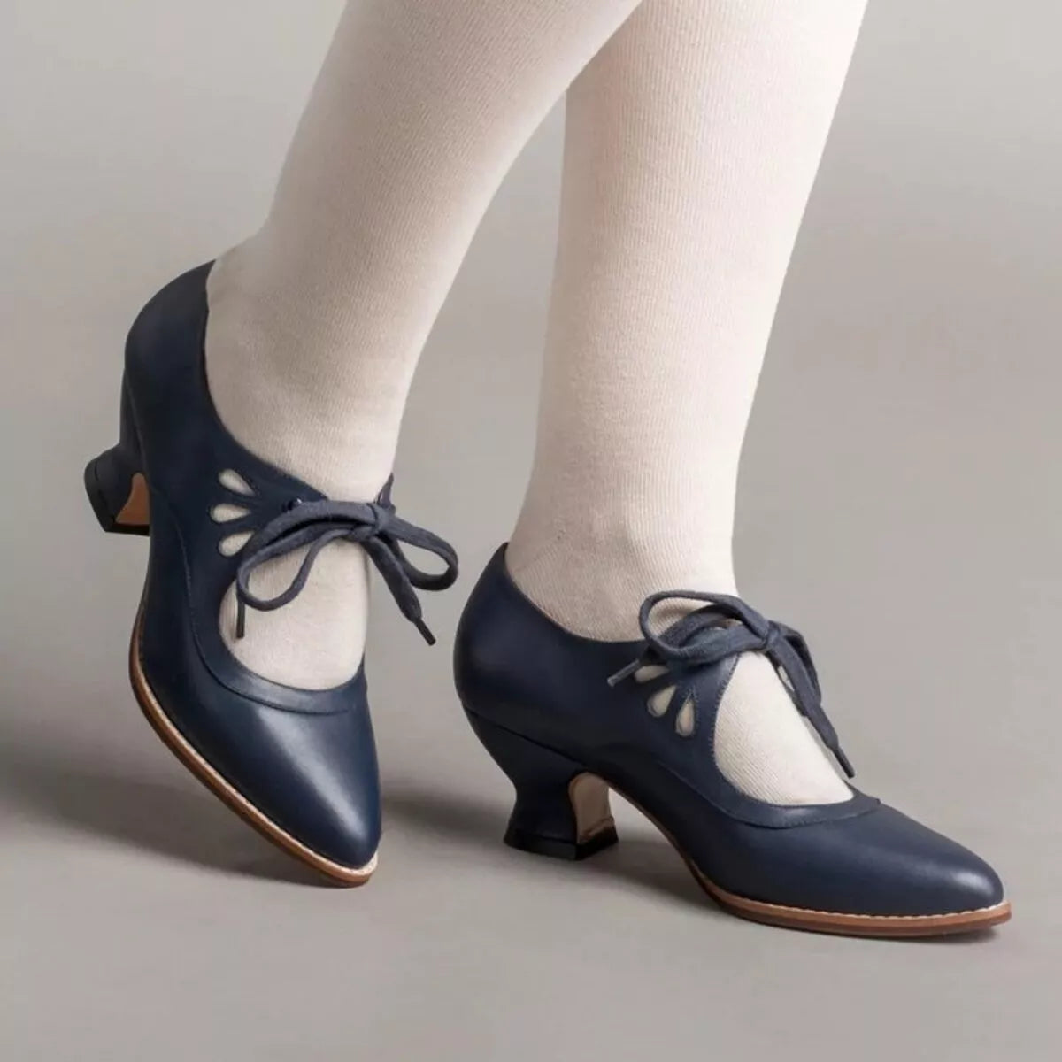 Point Toe Block Heel Shoes - Lilixa.store