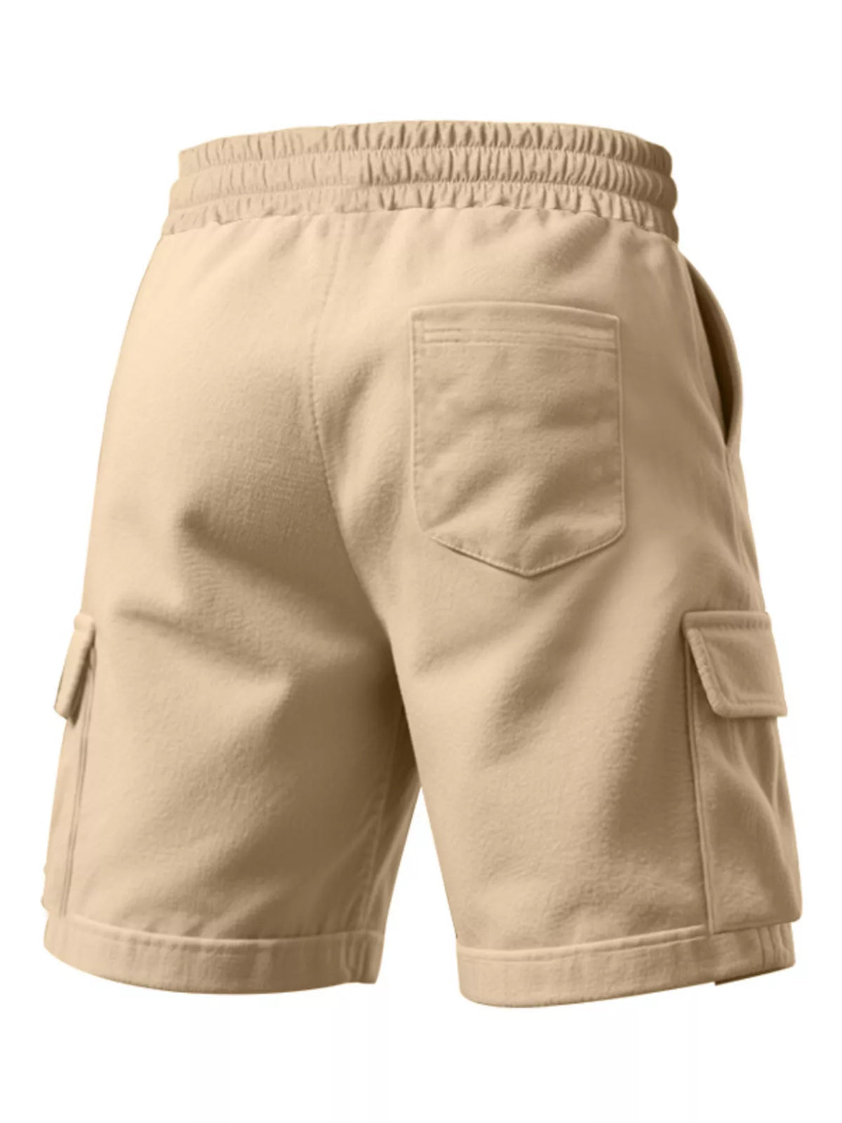 Men's Full Size Drawstring Pocketed Shorts Plus Size, view 5