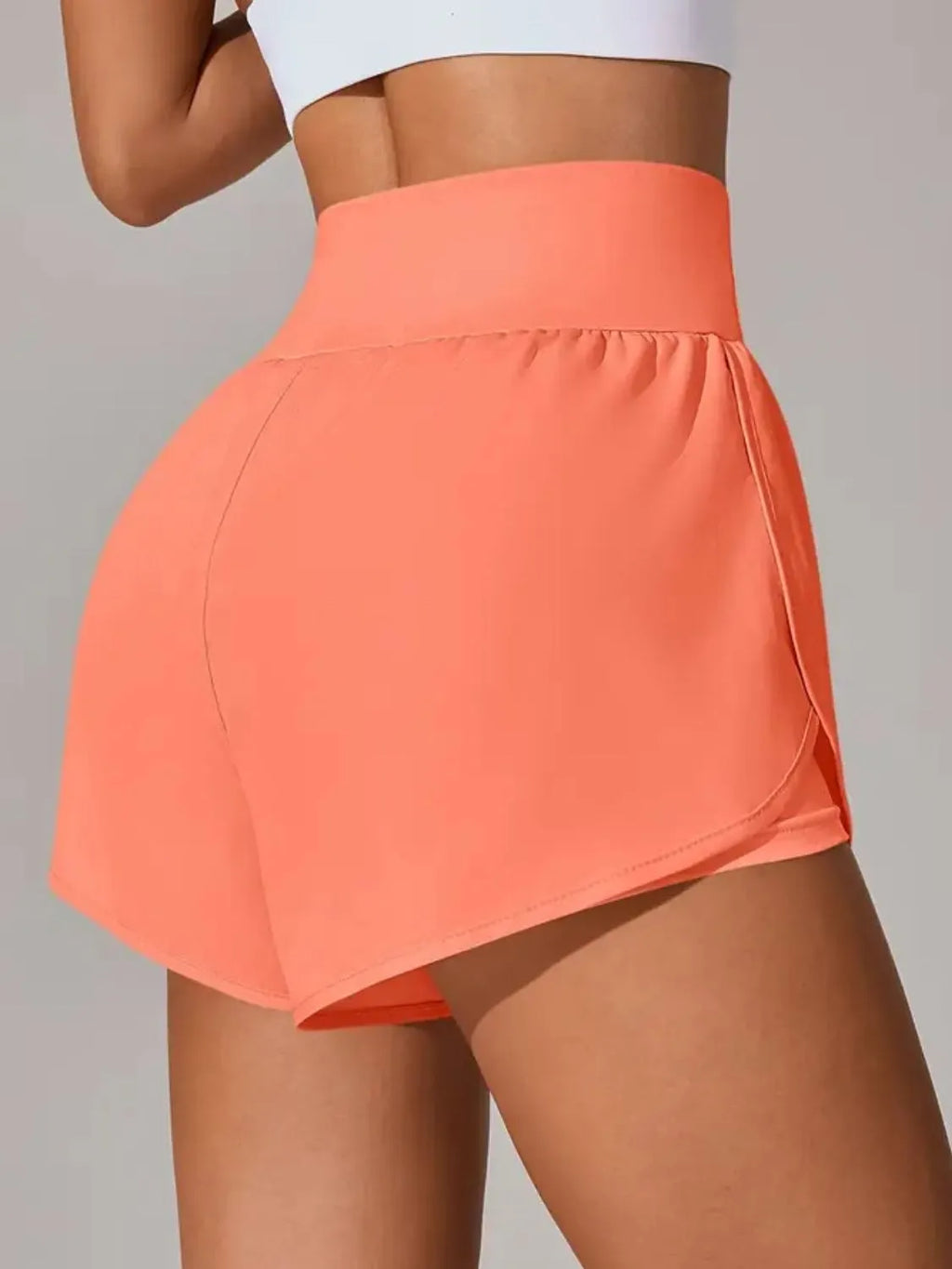 Pocketed High Waist Active Shorts - Lilixa.store