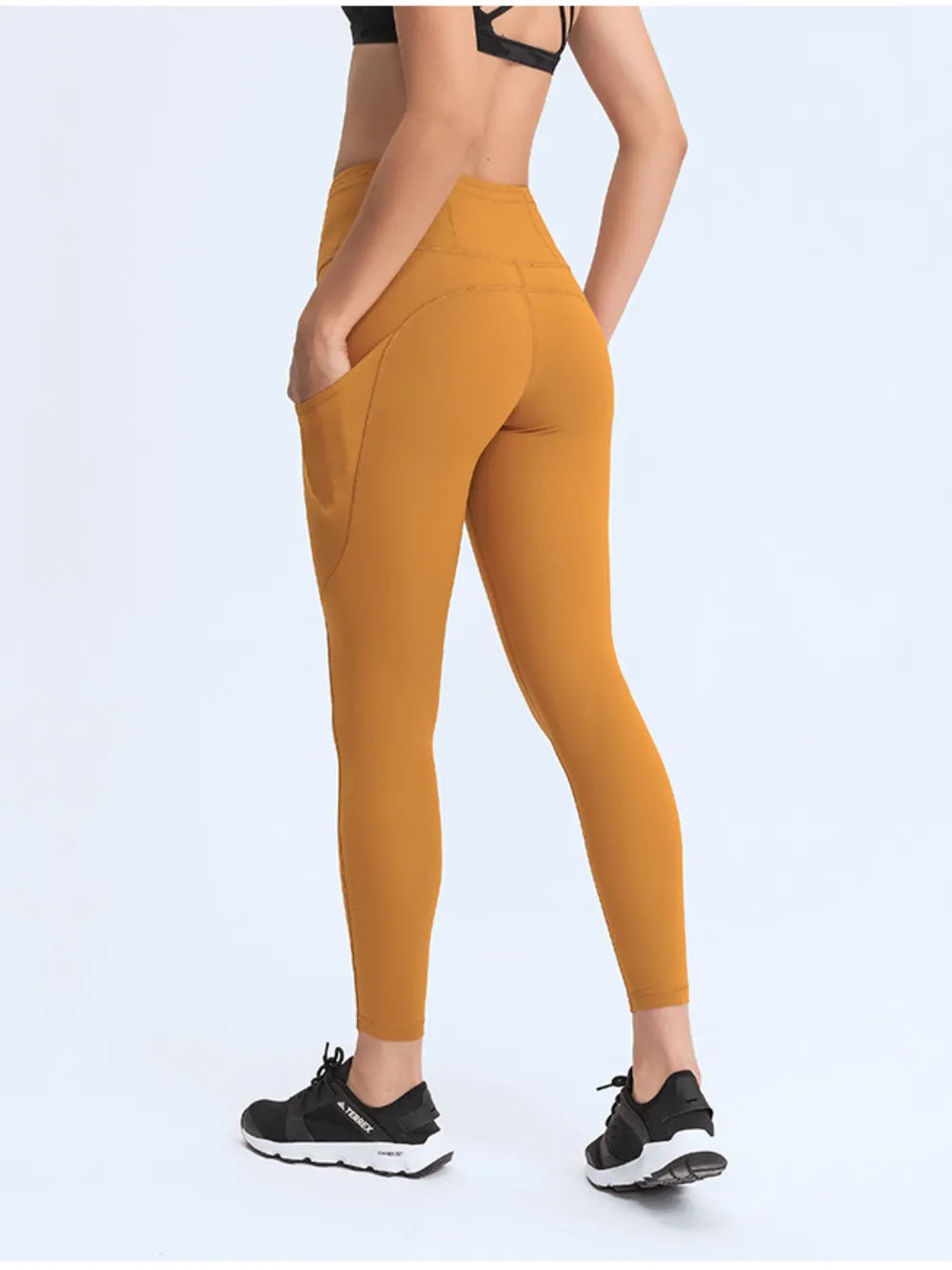 Millennia Wide Waistband Leggings with Pockets - Lilixa.store