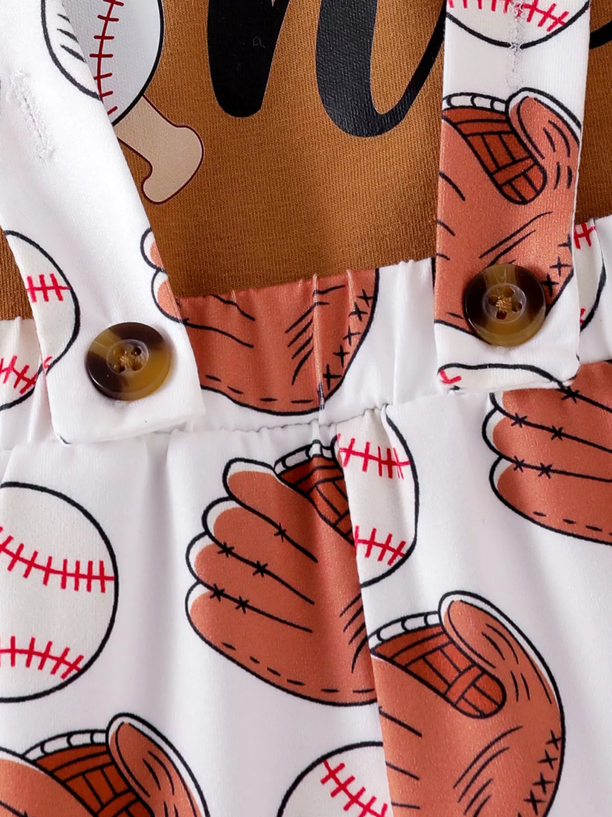 Children's Baseball Themed Bodysuit and Suspender Set - Lilixa.store