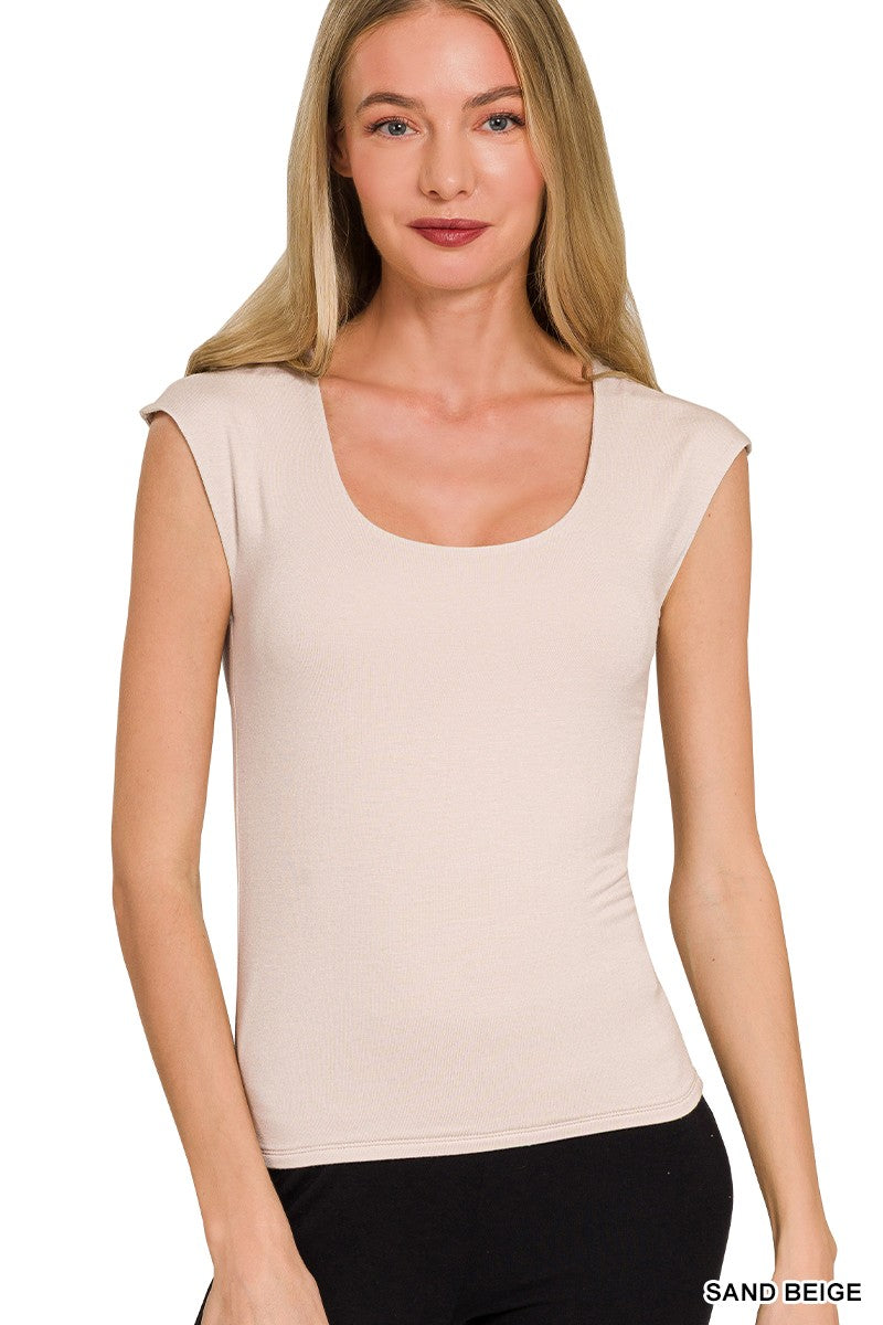 Zenana Double Layered Sleeveless Top - Lilixa.store