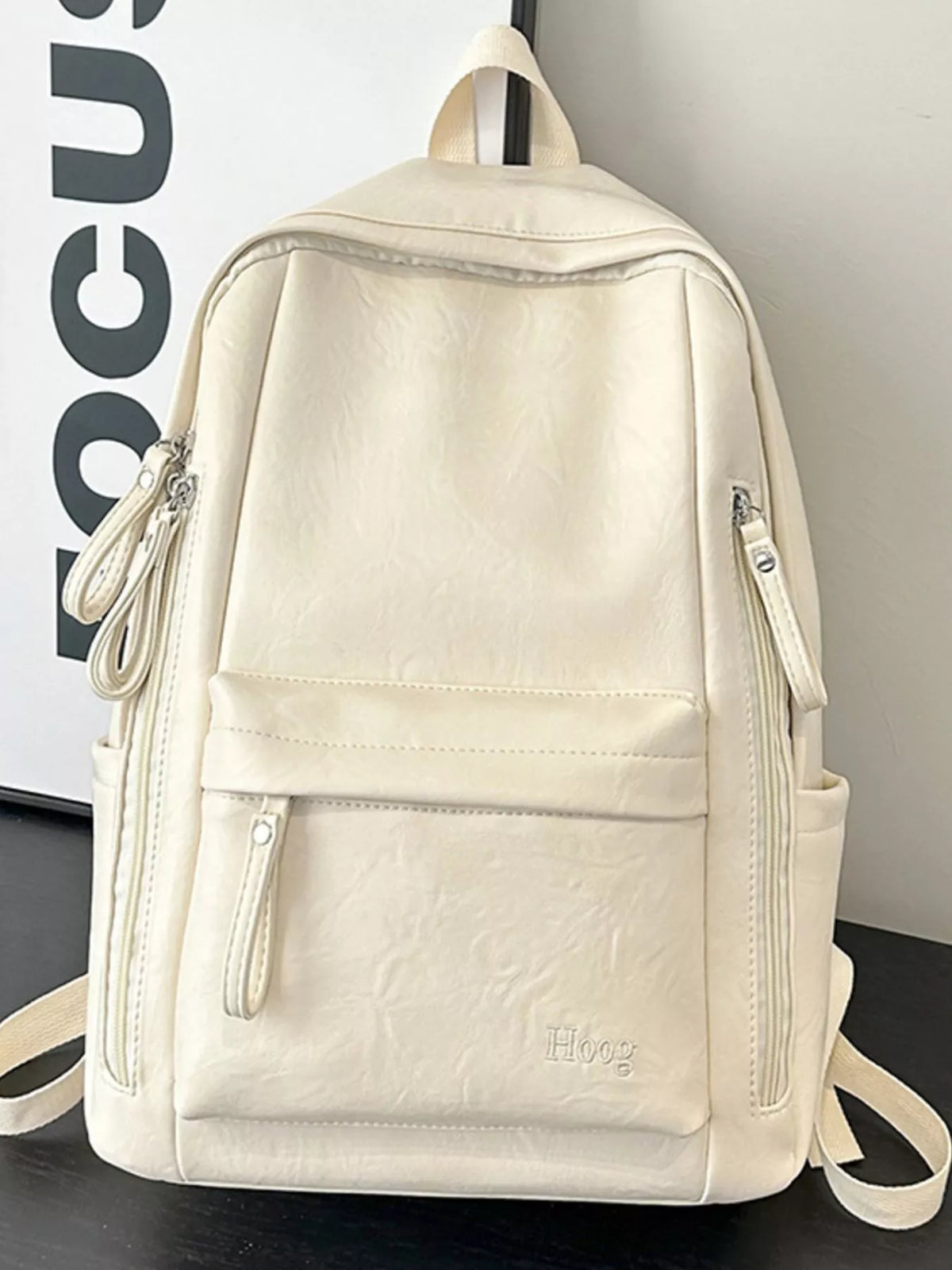Leather Texture Backpack Bag - Lilixa.store