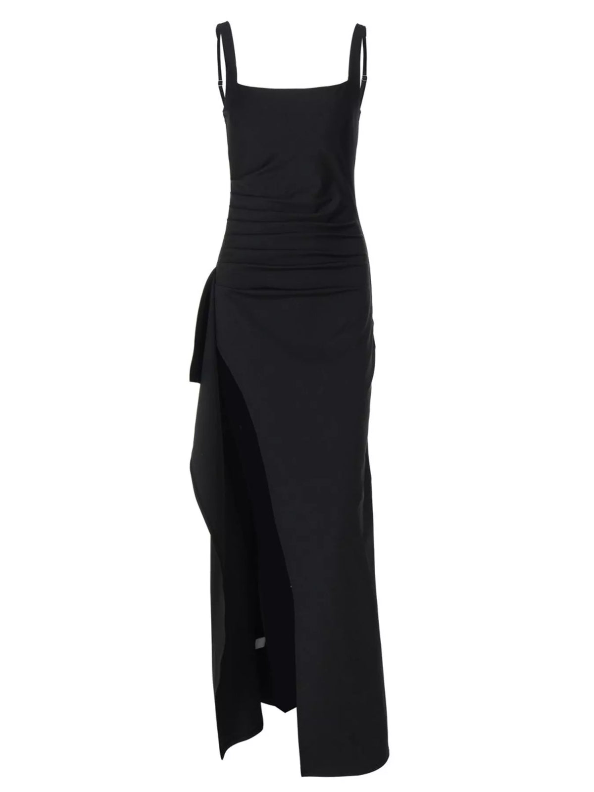 Slit Square Neck Maxi Dress, view 4
