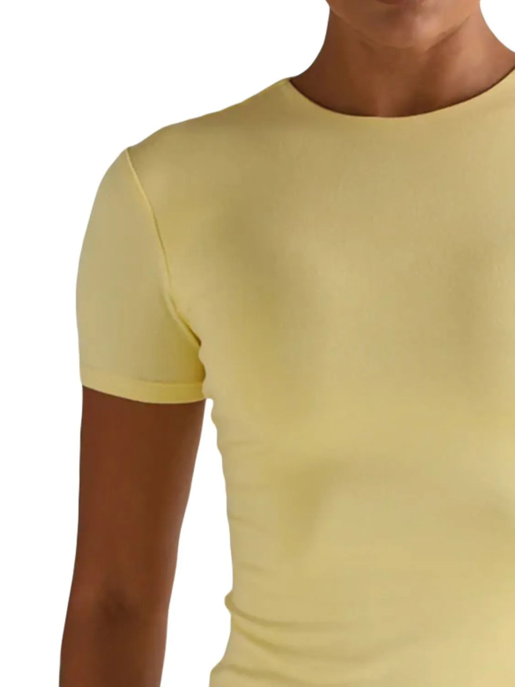 Round Neck Short Sleeve Swim Top - Lilixa.store