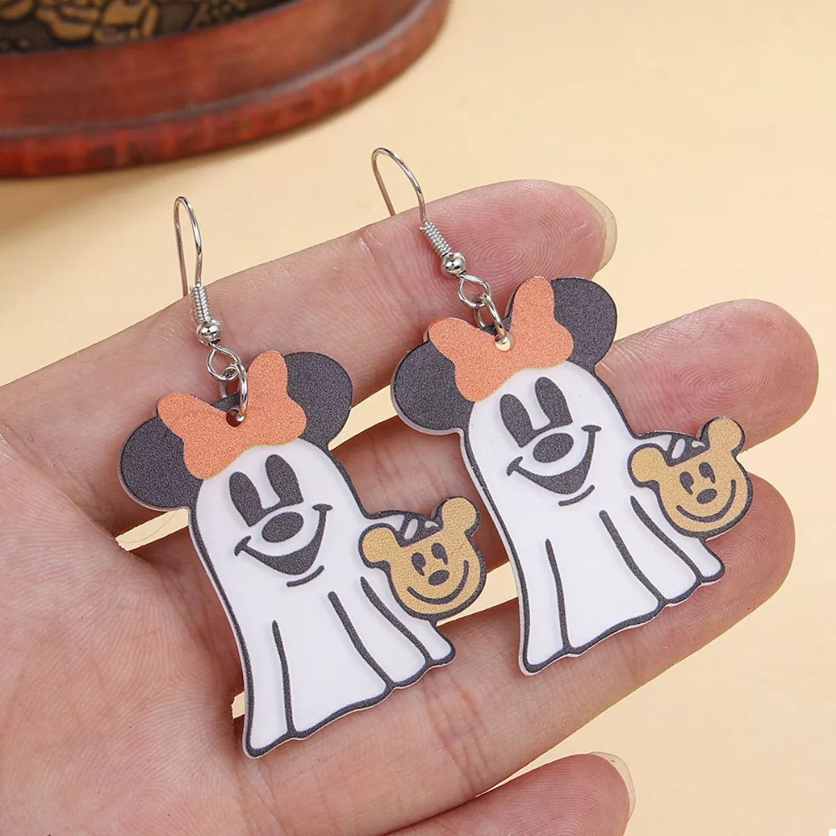 Halloween Mickey Ghost Dangle Earrings - Lilixa.store
