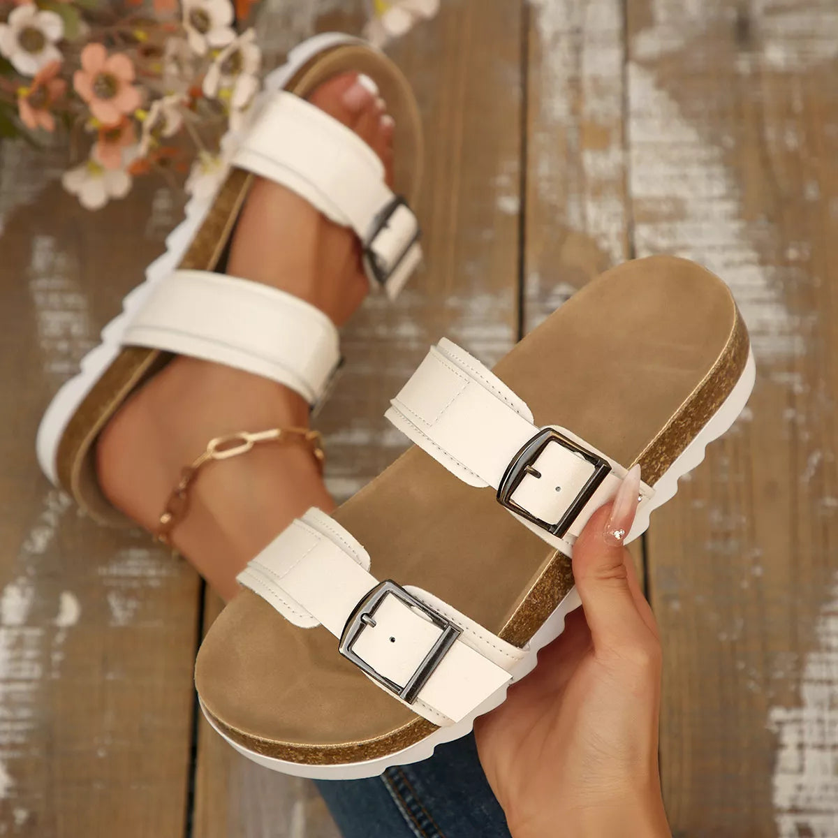 Open Toe Flats Sandals