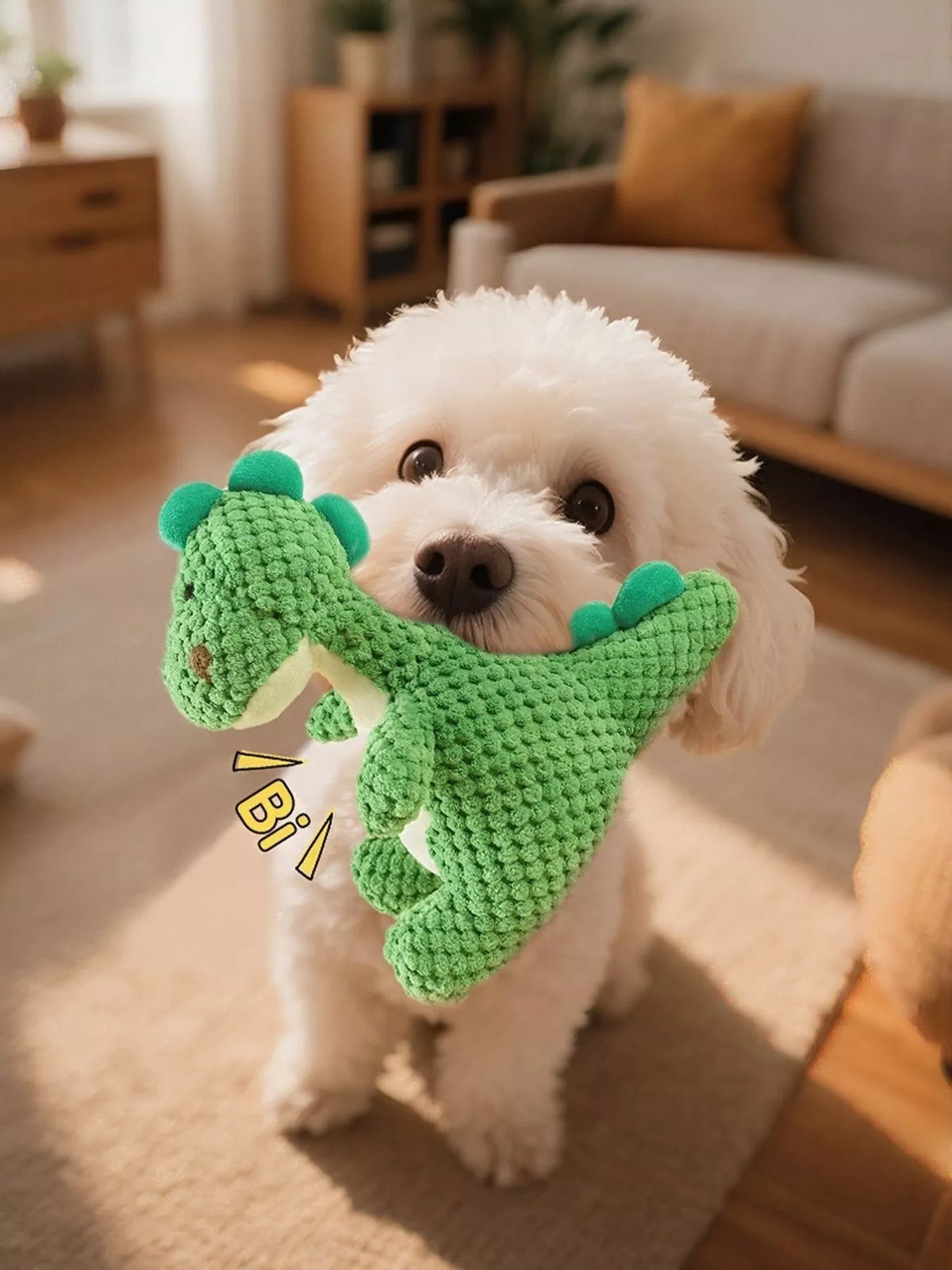 Dinosaur Squeaky Chew Pet Plush Toy - Lilixa.store