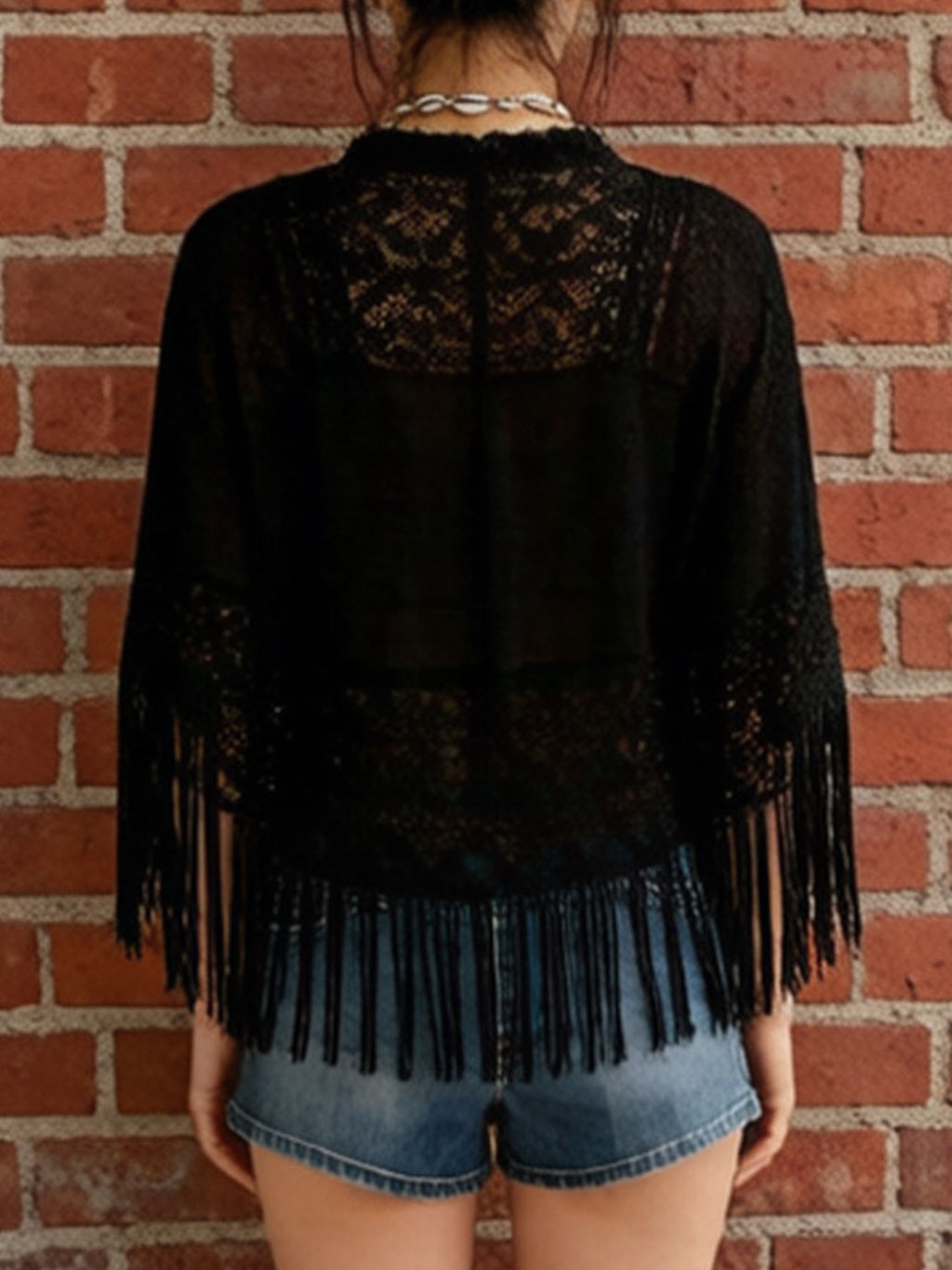Lace Fringe Cover-Up - Lilixa.store