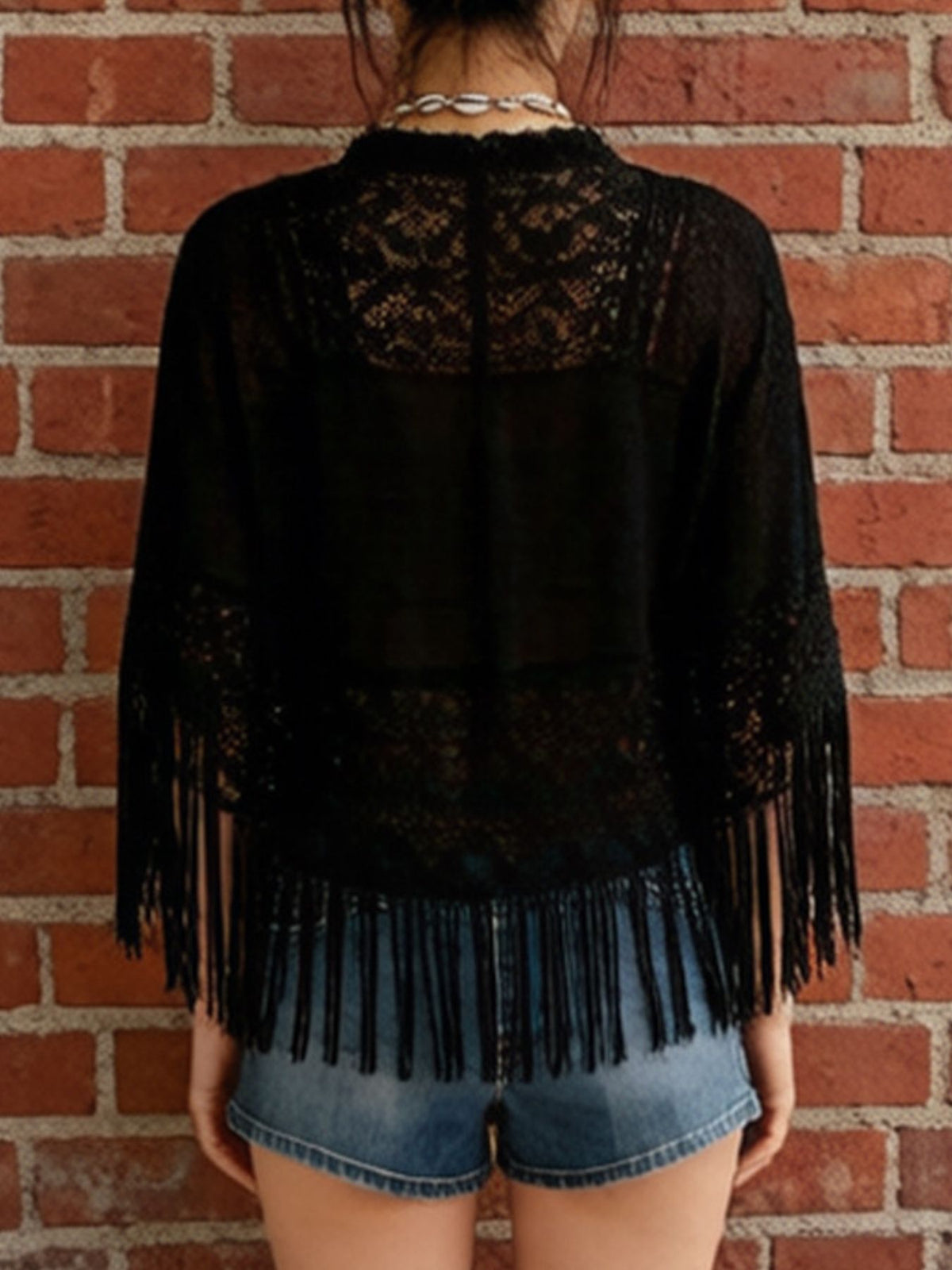 Lace Fringe Cover-Up - Lilixa.store