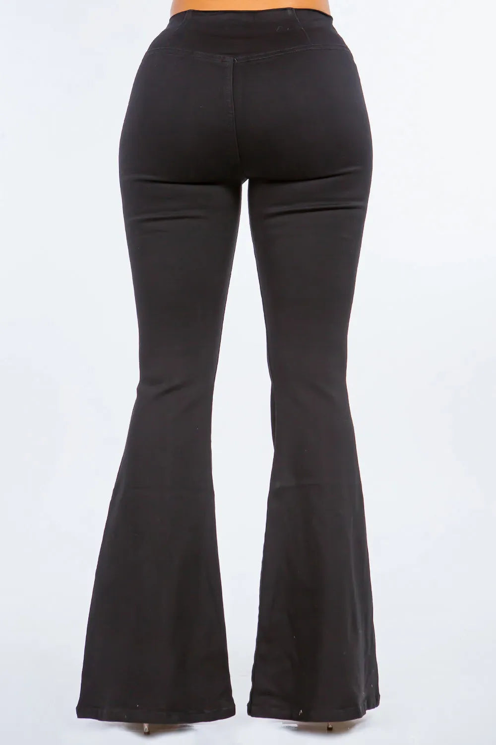 American Bazi High Waist Pull On Flare Jeans - Lilixa.store