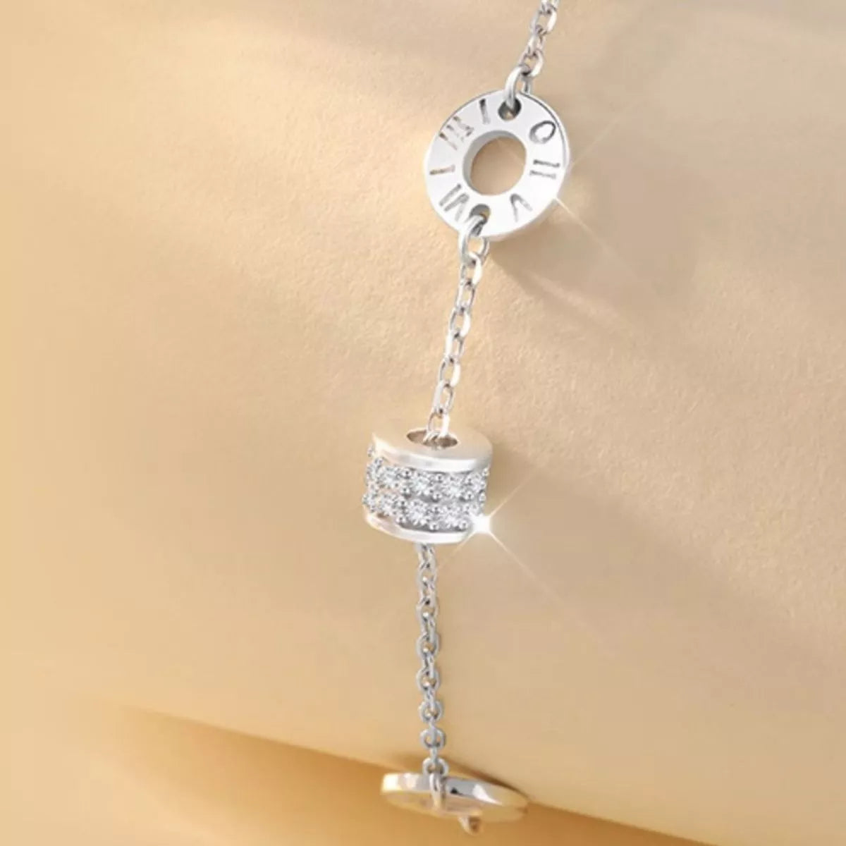 925 Sterling Silver Chain Geometric Bracelet - Lilixa.store