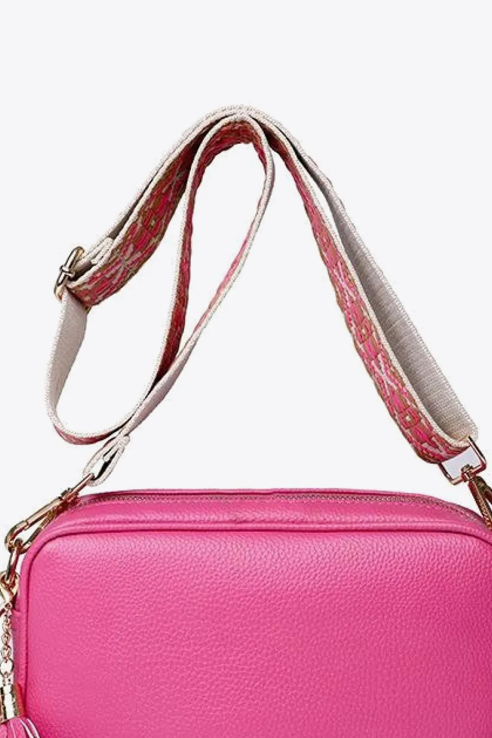 PU Leather Tassel Crossbody Bag - Lilixa.store