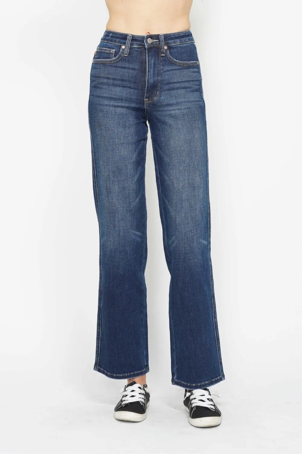 Judy Blue Full Size High Waist Tummy Control Straight Jeans - Lilixa.store