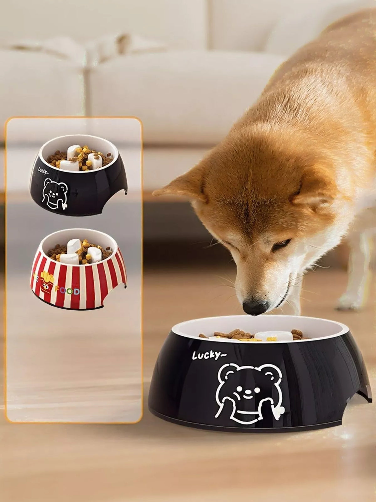 Cute Cartoon Pattern Pet Bowl - Lilixa.store
