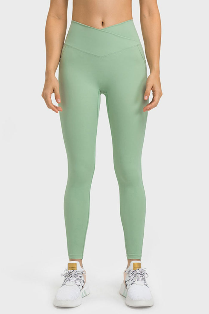 Millennia V-Waist Yoga Leggings with Pockets - Lilixa.store