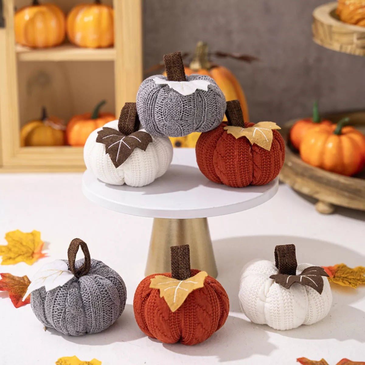 Knitted Pumpkin Decorative Ornaments - Lilixa.store