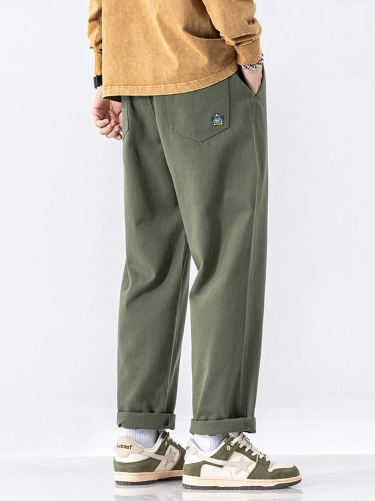 Men's Full Size Casual Loose-Fit Drawstring Pants Plus Size, view 10