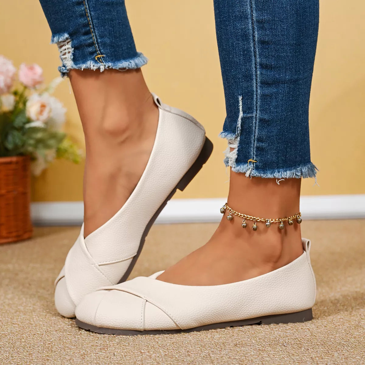 Round Toe Slip-Ons - Lilixa.store