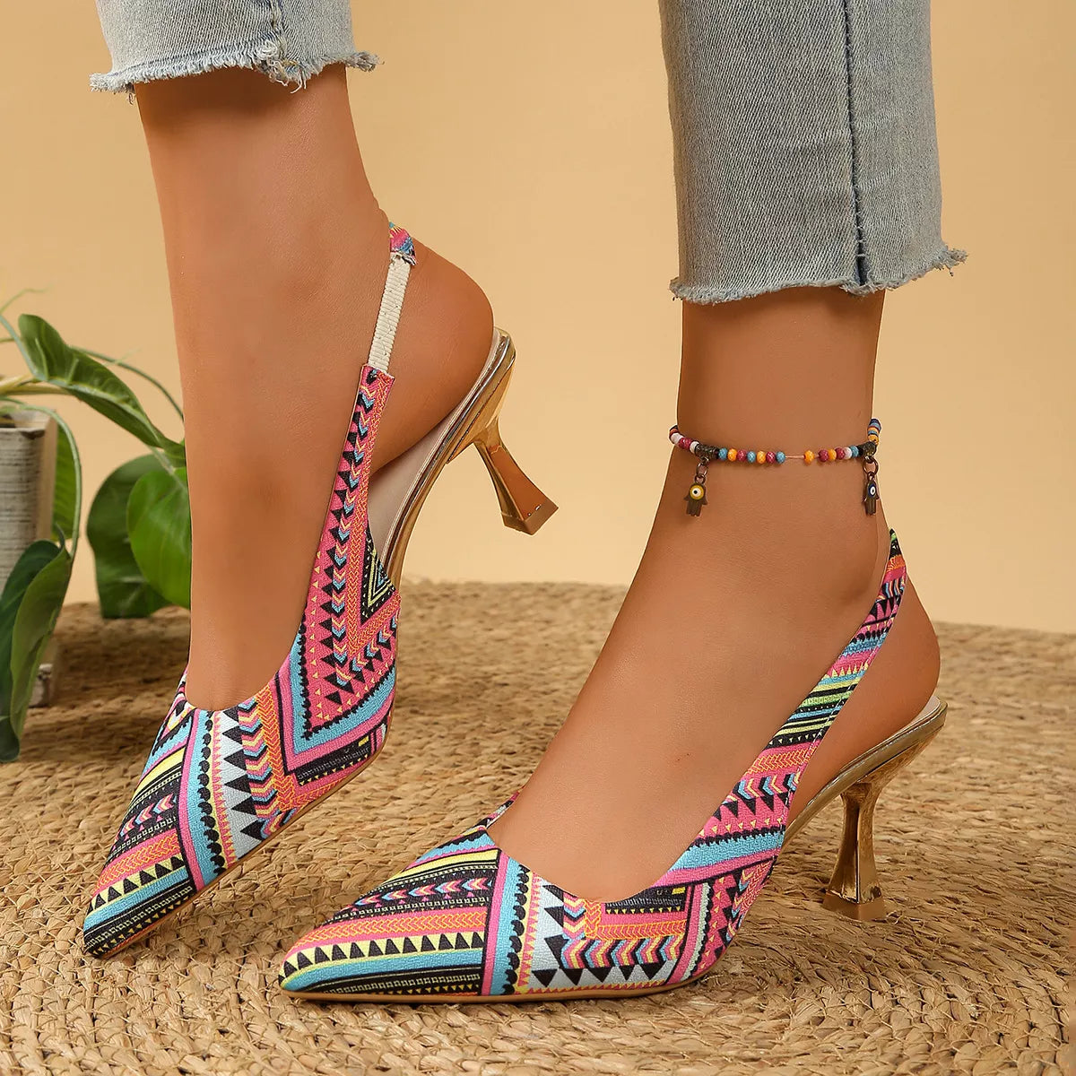 Point Toe Slingback Pumps - Lilixa.store