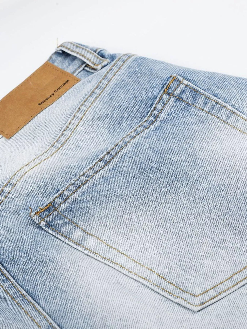 Men's High-Waisted Distressed Denim Capris - Lilixa.store