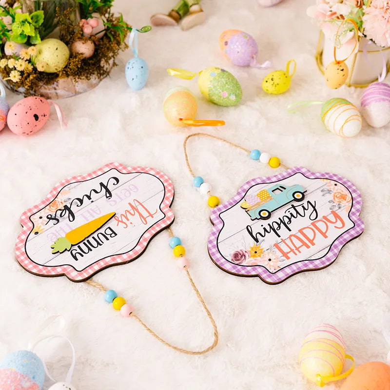 Easter Wooden Bead Hanging Widget - Lilixa.store