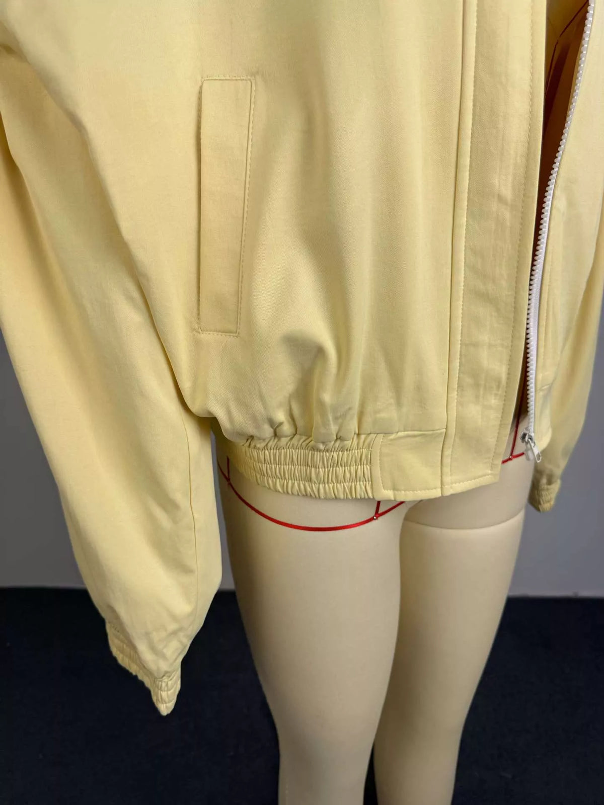 Zip Up Oversized Bomber Jacket, view 8