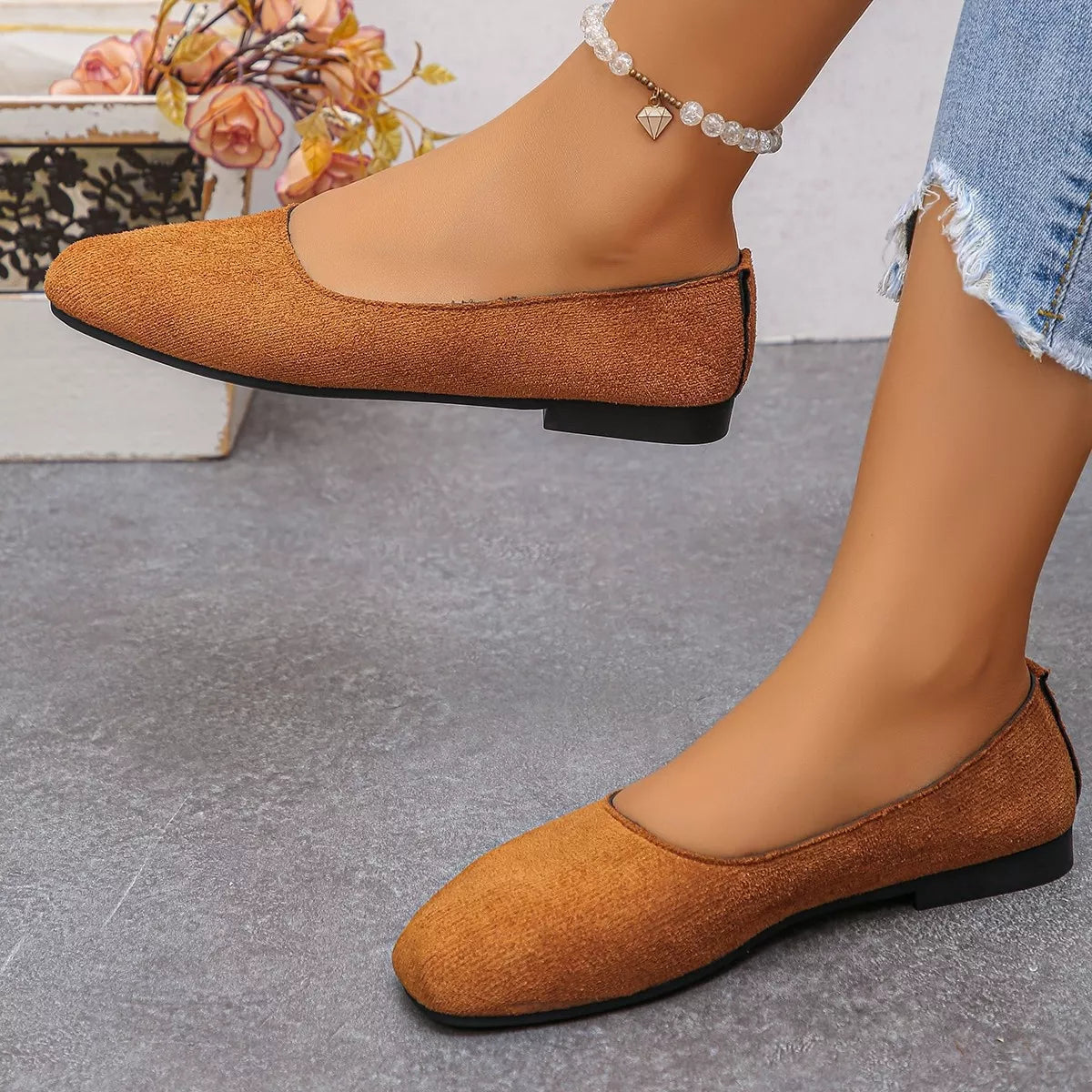 Round Toe Slip-Ons - Lilixa.store