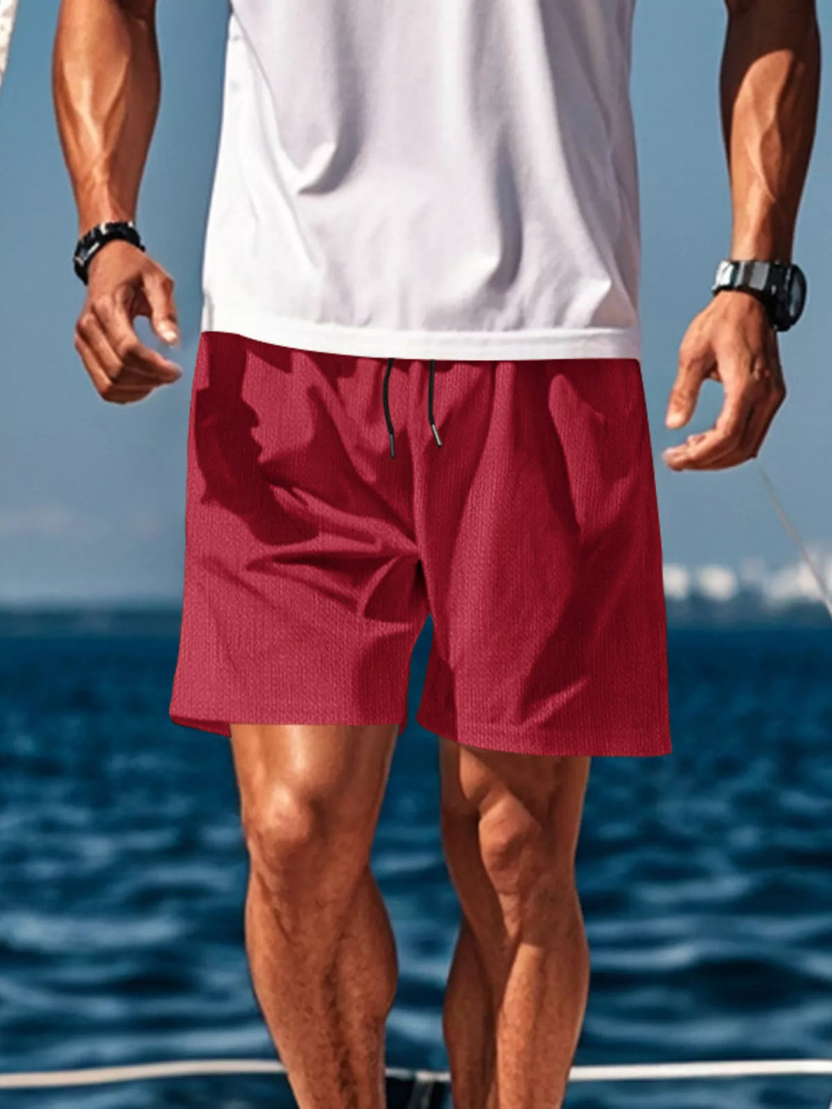 Men's Drawstring Causal Shorts - Lilixa.store