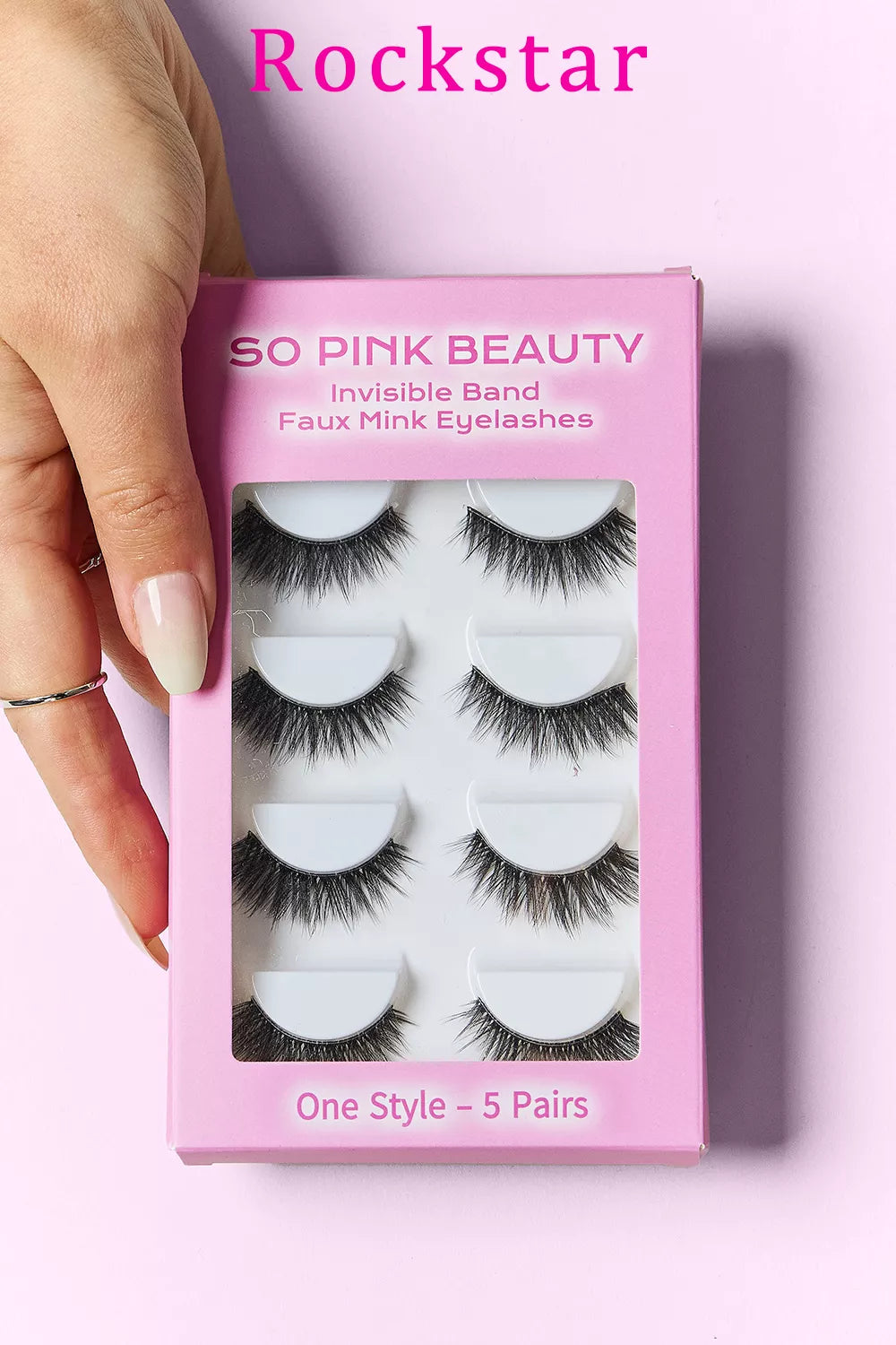 SO PINK BEAUTY Faux Mink Eyelashes 5 Pairs - Lilixa.store