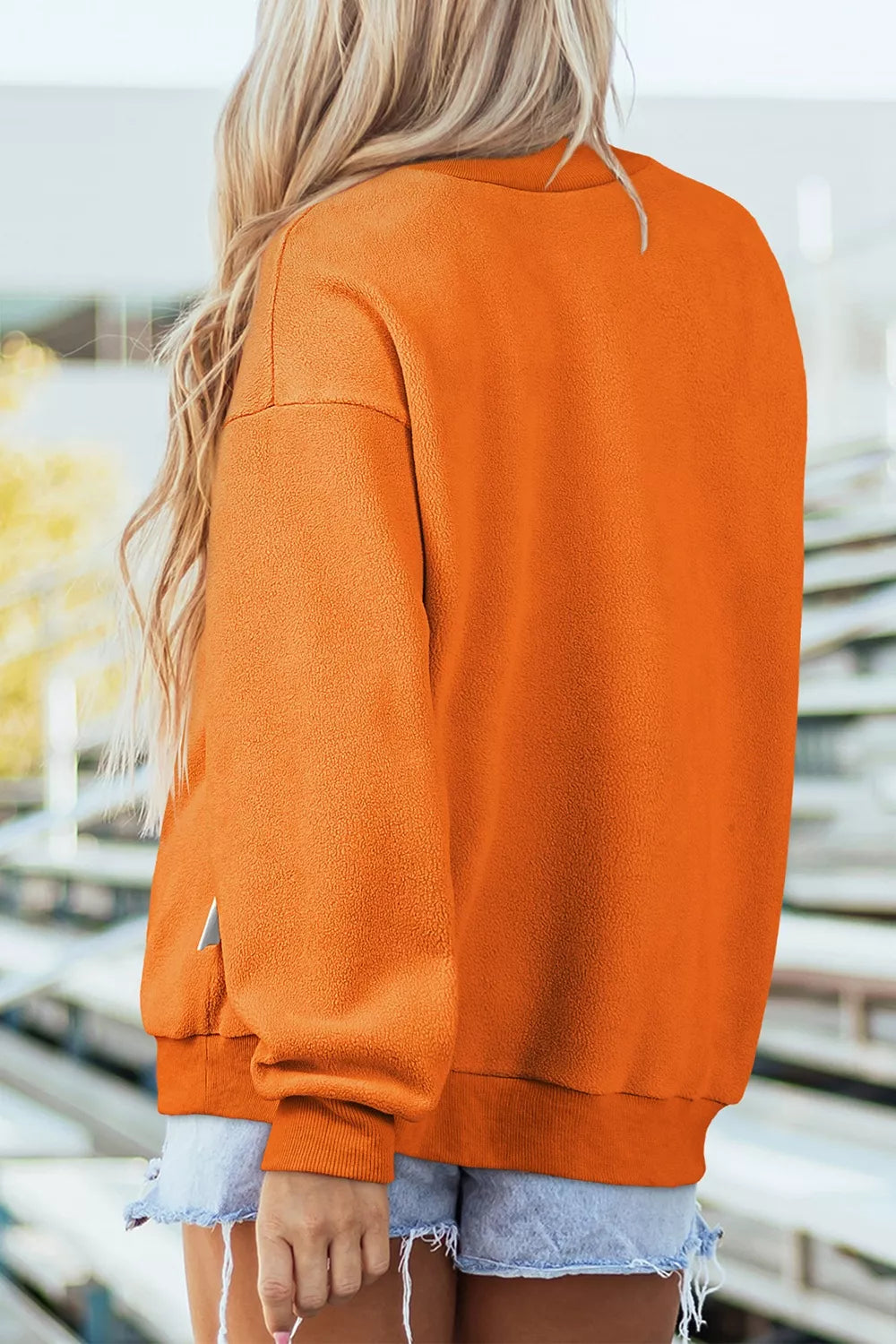 Spooky Season Mock Neck Reversible Halloween Sweatshirt - Lilixa.store