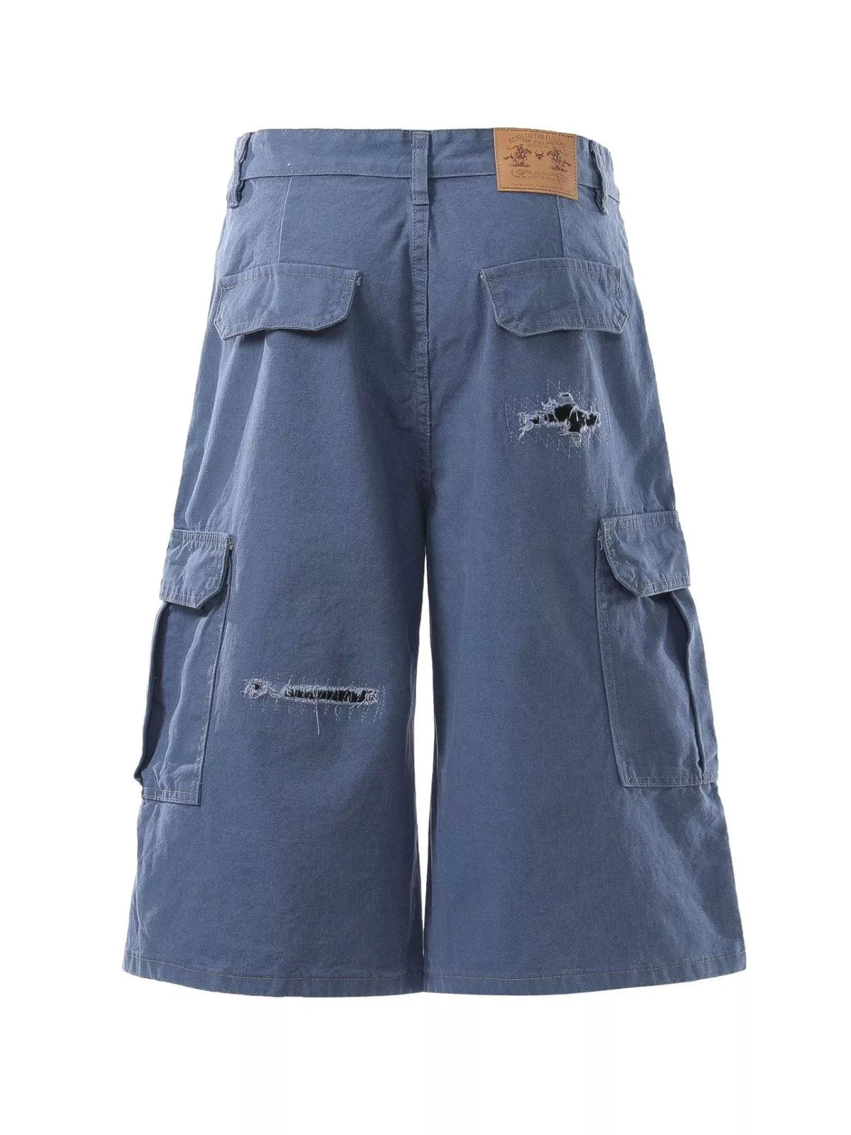 Men's Distressed Cargo Capris - Lilixa.store