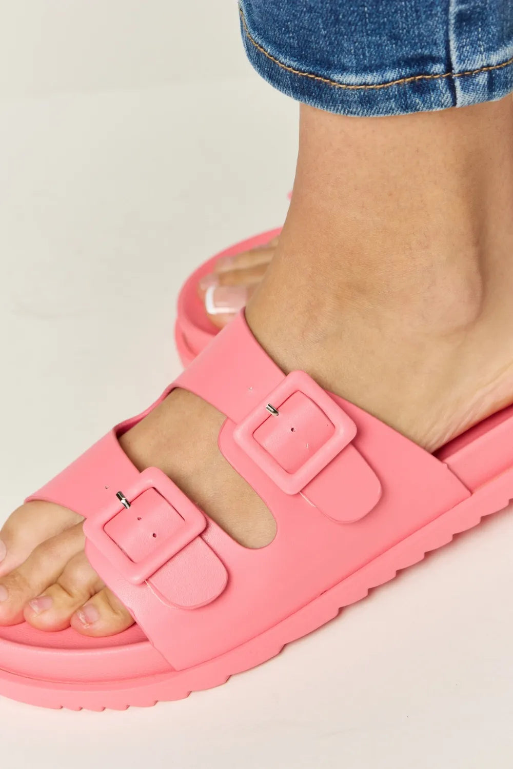 Legend Double Buckle Open Toe Sandals - Lilixa.store
