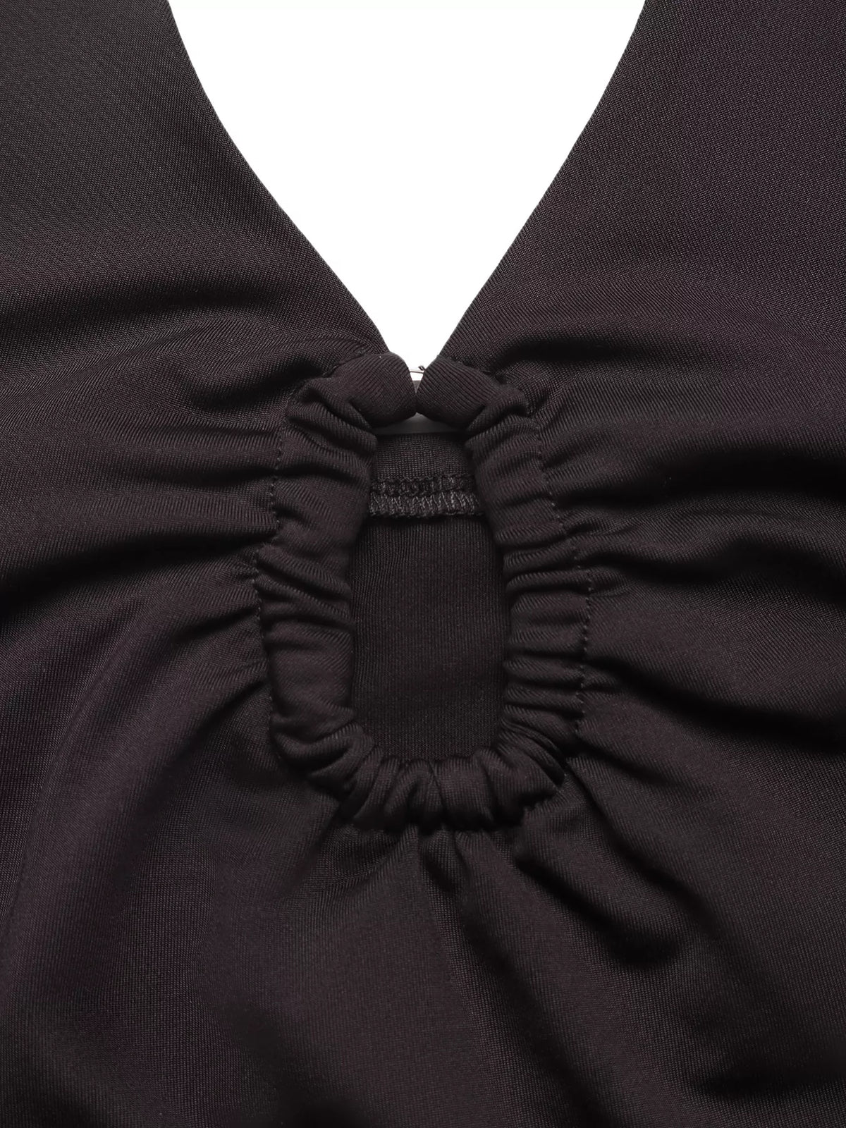 Halter Neck Ruched Bodysuit - Lilixa.store