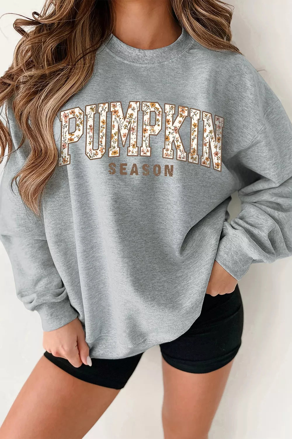 PUMPKIN SEASON Oversized Pullover Sweatshirt - Lilixa.store