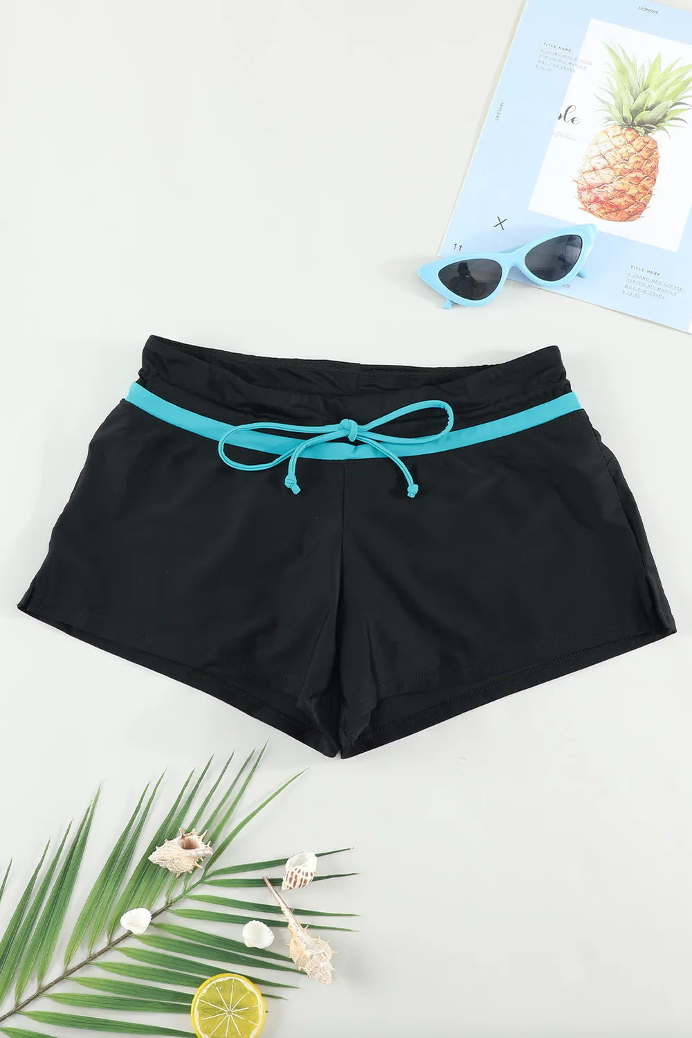 Full Size Drawstring Swim Shorts - Lilixa.store