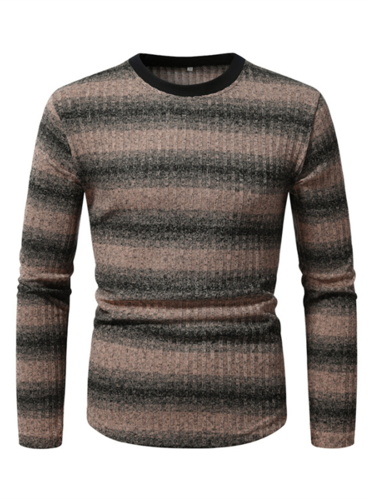 Men's Full Size Striped Long Sleeve T-Shirt Plus Size