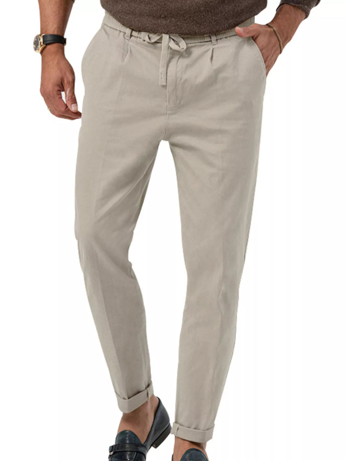 Men's Full Size Casual Drawstring Pants Plus Size - Lilixa.store