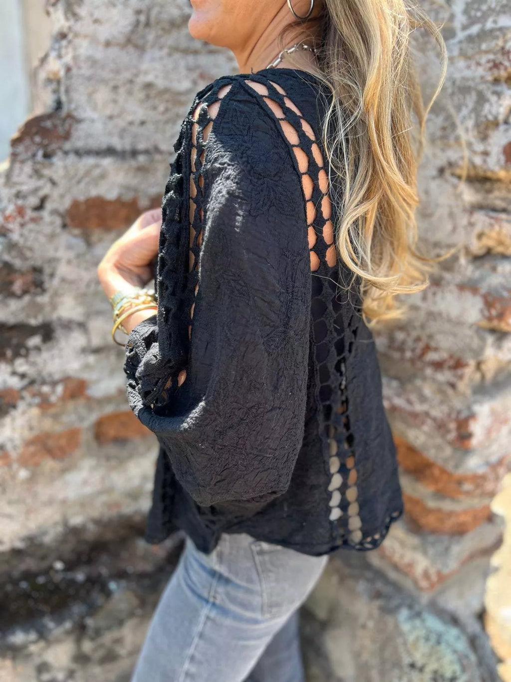 Full Size Embroidered Open Front Cardigan Plus Size - Lilixa.store
