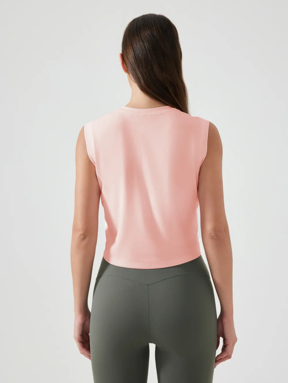 Millennia Round Neck Cropped Active Tank - Lilixa.store