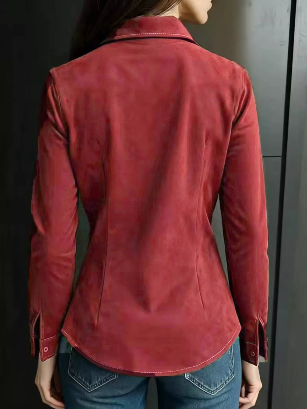 Classic Slim-Fit Long Sleeve Shirt, view 7