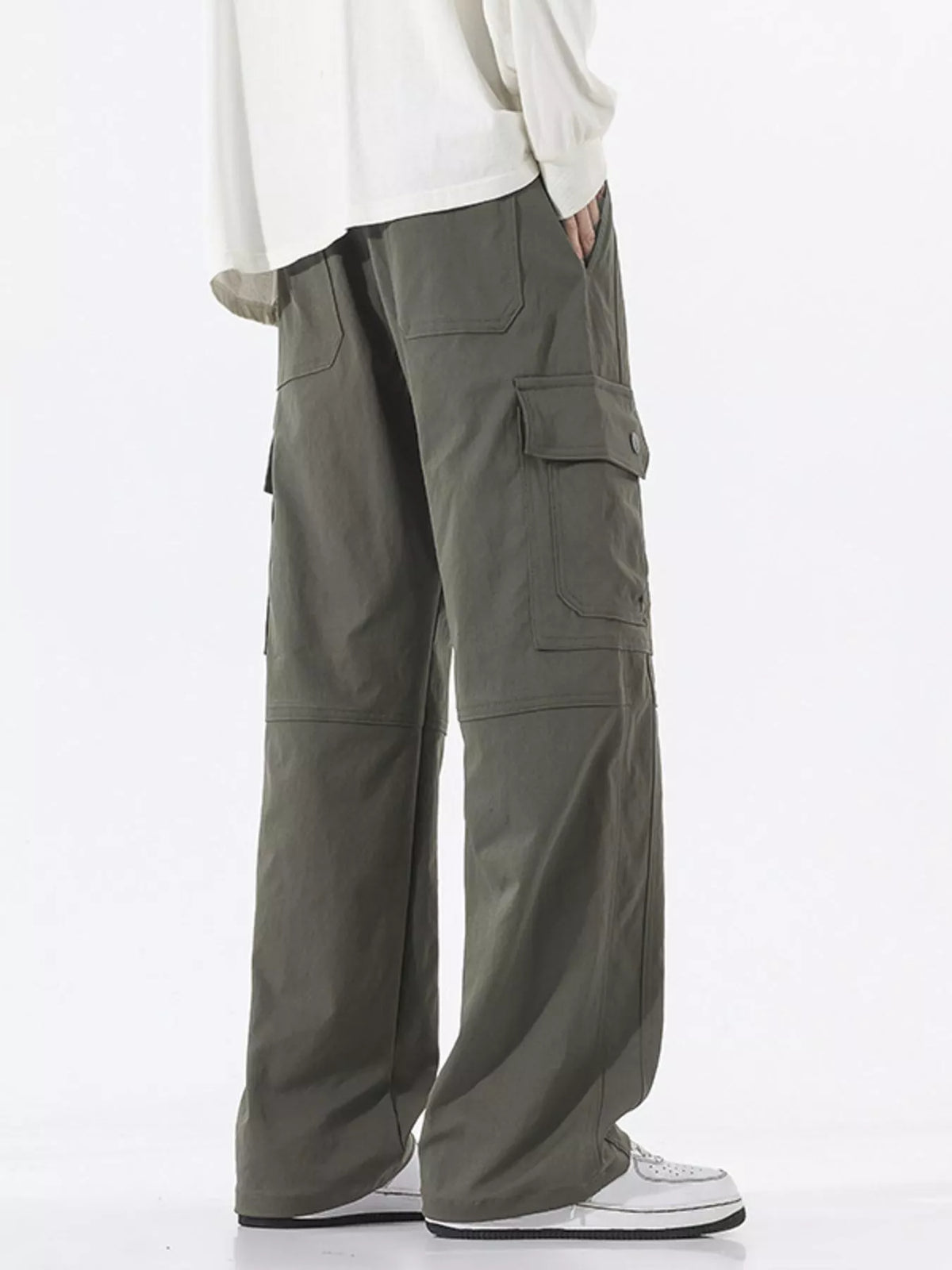 Men's Full Size Multi-Pocket Cargo Utility Pants Plus Size, view 11