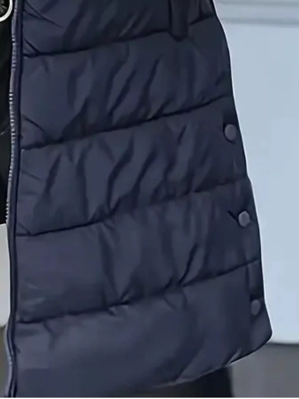 Zip Up Longline Hooded Puffer Vest Coat - Lilixa.store