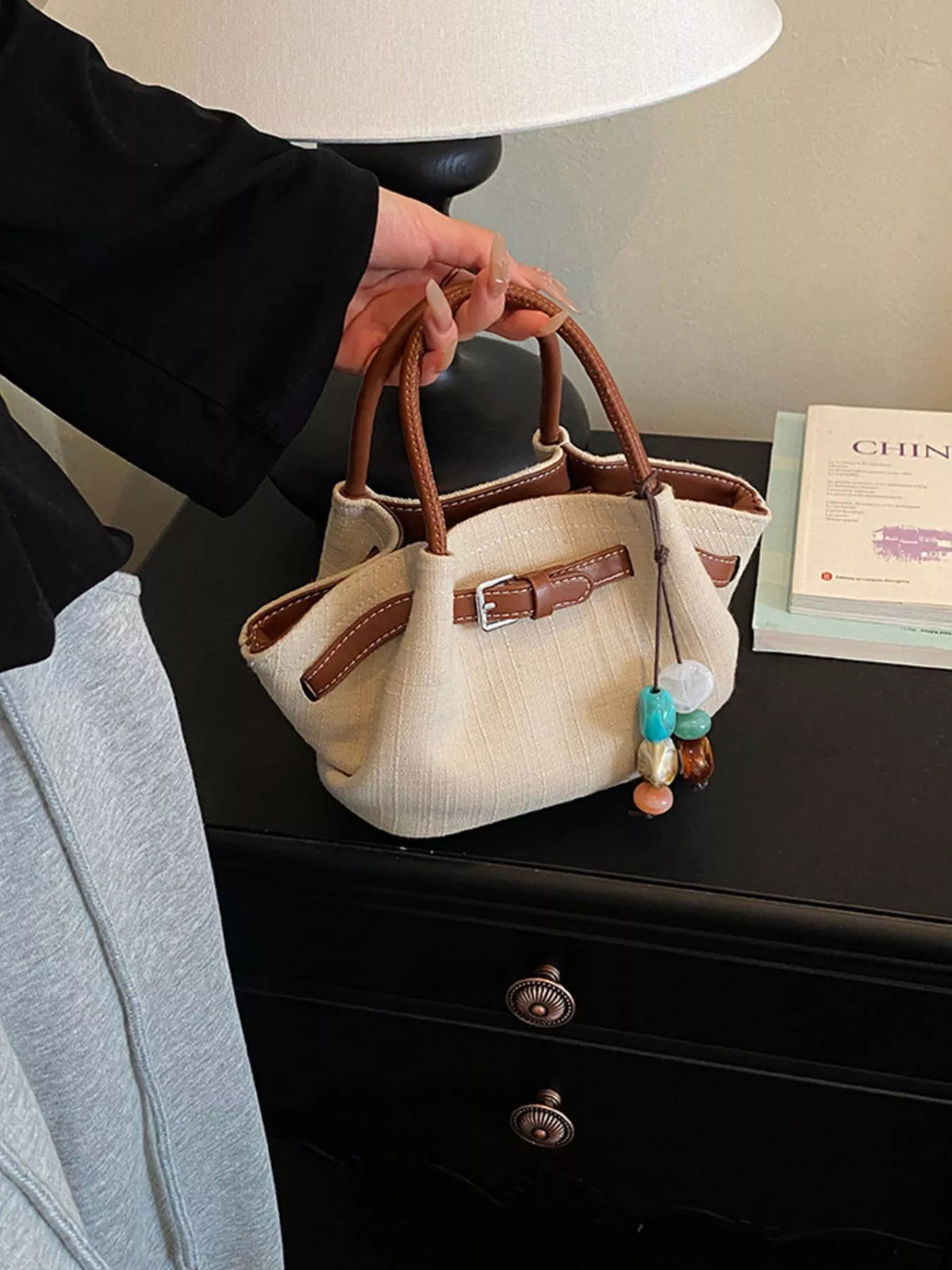 Buckle Decor Crossbody Bag