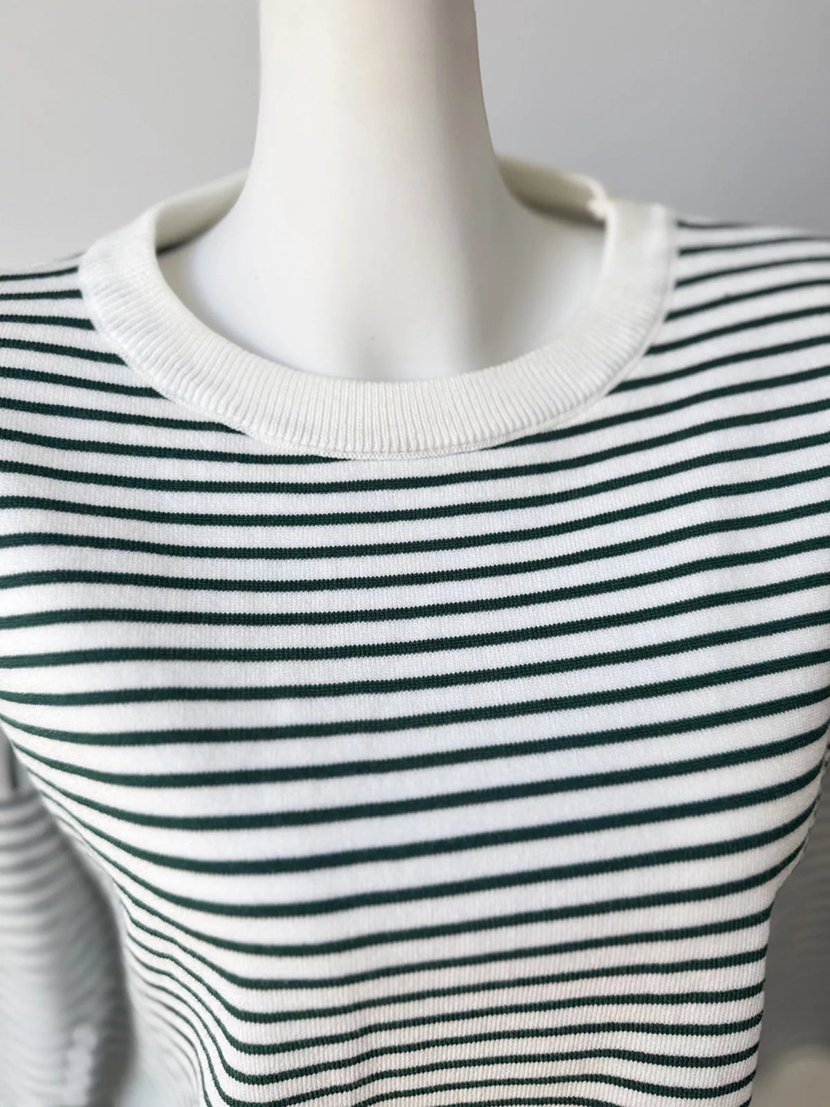 Striped Round Neck Knit Top, view 23