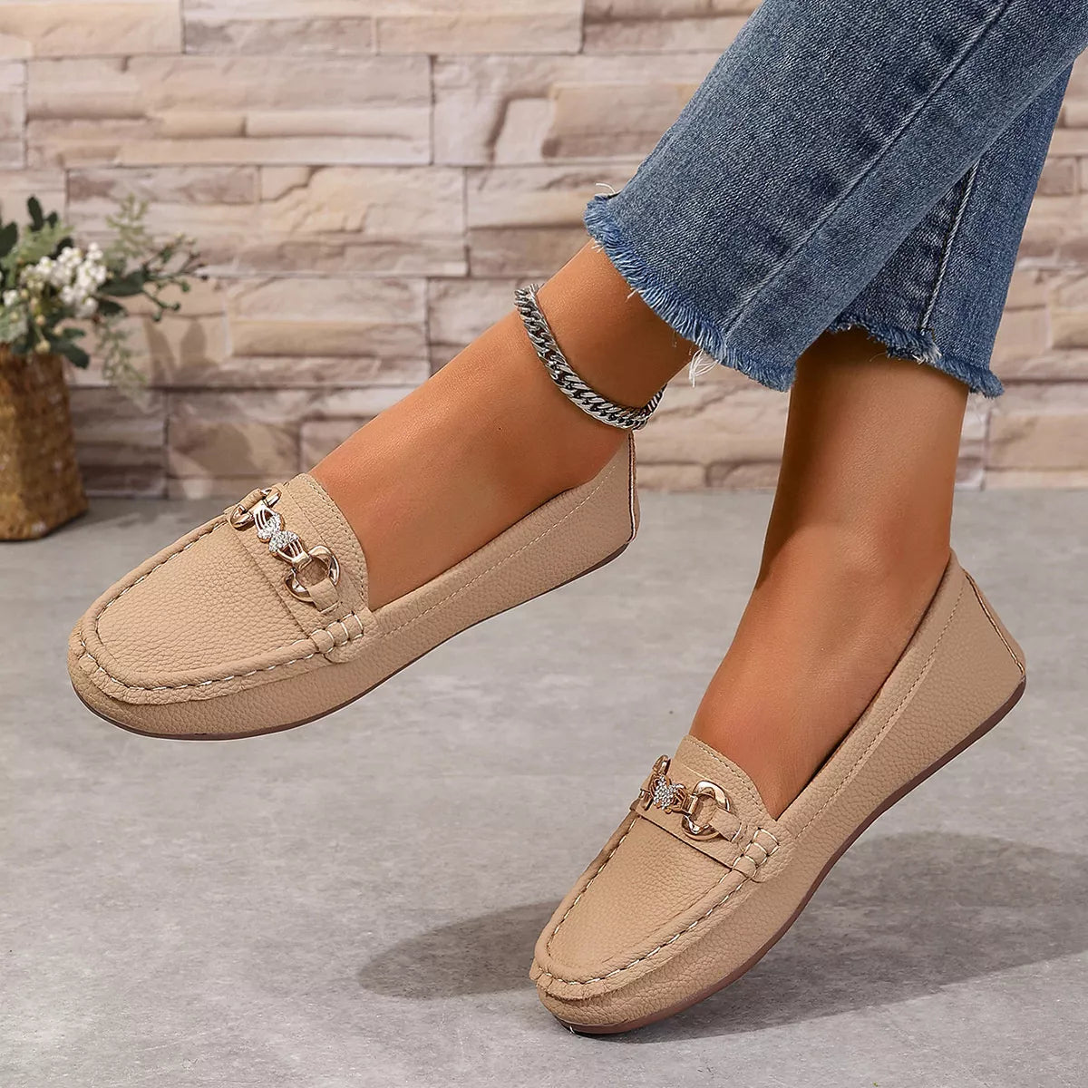 Round Toe Slip-Ons - Lilixa.store